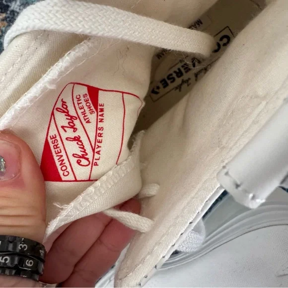 NWOT Converse White Western Heel Lace-Up Platform Ankle Boots - Picture 9 of 9